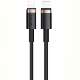 Кабель Usams US-SJ484 USB Type-C - Lightning, 1.2 м, Black (SJ484USB01)