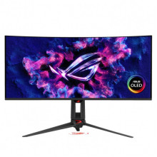 Монітор Asus 34" ROG Swift OLED PG34WCDN 2xHDMI, DP, USB-C, 3xUSB, Audio, QD-OLED, 3440x1440, 21:9, 360Hz, 0.03ms, DCI-P3 99%, CURVED, G-SYNC, FreeSync, HAS, HDR500