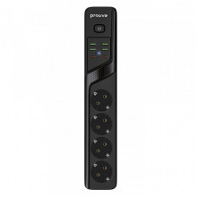 Мережевий фільтр Proove Power Strip P-04 (4 розетки + 4 USB + 2 Type-C) 2М black