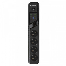Мережевий фільтр Proove Power Strip P-04 (4 розетки + 4 USB + 2 Type-C) 2М black