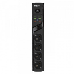 Мережевий фільтр Proove Power Strip P-04 (4 розетки + 4 USB + 2 Type-C) 2М black