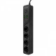 Мережевий фільтр Proove Power Strip P-04 (4 розетки + 4 USB + 2 Type-C) 2М black Купити в Україні