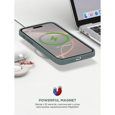 Чохол ArmorStandart ICON2 MagSafe для Apple iPhone 16 Pro Max Lake Green (ARM81323)