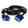 Кабель Atcom (9152) VGA-VGA HD15M/HD15M с 2-ма фер. кільцями 15м чорний