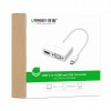 Адаптер Ugreen MM123 USB Type-C - HDMI+VGA, White (30843)