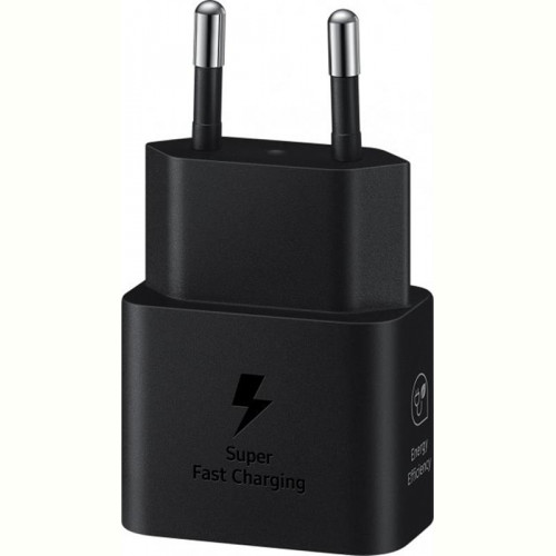 Мережевий зарядний пристрій Samsung EP-T2510XBEGEU Black, 25W + кабель USB Type-C