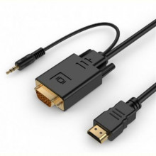 Кабель Cablexpert HDMI - VGA, (M/F), 5 м, Black (A-HDMI-VGA-03-5M)