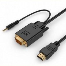 Кабель Cablexpert HDMI - VGA, (M/F), 5 м, Black (A-HDMI-VGA-03-5M)