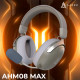 Бездротова ігрова гарнітура Ajazz AHM08 MAX Gray White (AHM08-MAX-GW) Купити в Україні