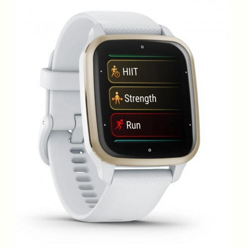 Смарт-годинник Garmin Venu Sq 2 White/Cream Gold (010-02701-81)