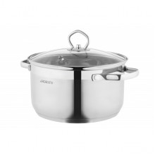 Каструля зі скляною кришкою Ardesto Gemini Bari, 3.2л, нержавіюча сталь