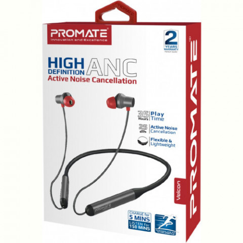 Bluetooth-гарнітура Promate Velcon Black