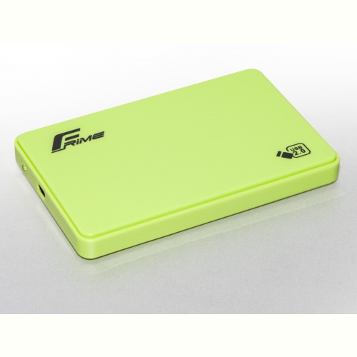 Зовнішня кишеня Frime SATA HDD/SSD 2.5", USB 2.0, Plastic, Green (FHE14.25U20)