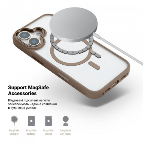 Чохол ArmorStandart Unit MagSafe для Apple iPhone 16 Titanium Gold (ARM78706)