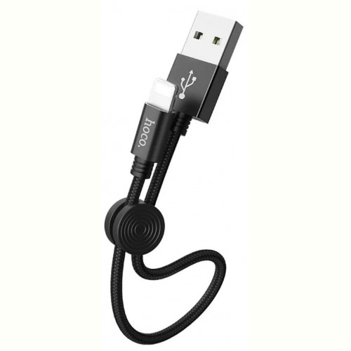 Кабель Hoco X35 USB - Lightning, 0.25м, Black (X35LB0.25)