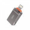 Адаптер XO USB - Lightning (F/M) Grey (NB281A-IA.tranish)