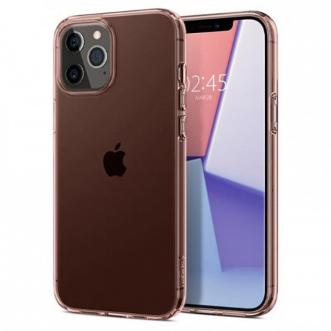 Чохол-накладка Spigen Crystal Flex для Apple iPhone 12/12 Pro Rose Crystal (ACS01518)