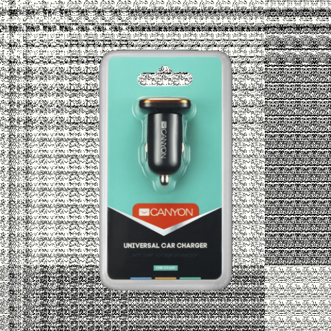 Автомобильний зарядний пристрій Canyon (1USB, 1A) Black (CNE-CCA01B)
