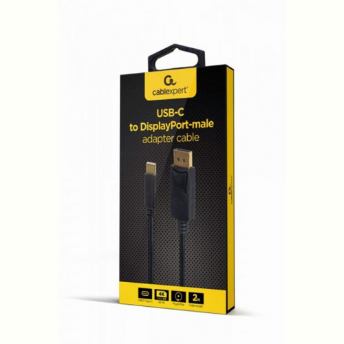 Кабель Cablexpert (A-CM-DPM-01) USB Type C - DisplayPort, 2 м, чорний