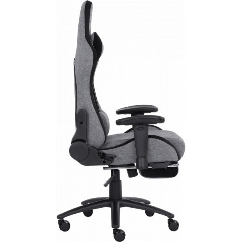 Геймерське крісло GT Racer X-2534-F Fabric Gray/Black Suede