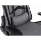 Геймерське крісло GT Racer X-2534-F Fabric Gray/Black Suede