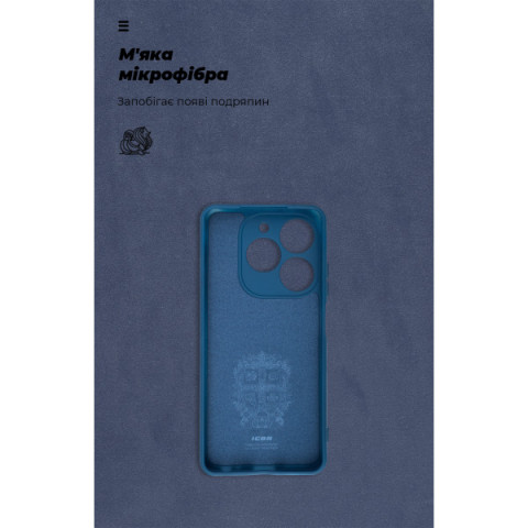 Чохол ArmorStandart ICON для Infinix Smart 8 Camera cover Dark Blue (ARM79060)