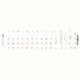 Наліпки на клавіатуру Grand-X 60 keys Cyrillic Transparent/Orange (GXTPOW)
