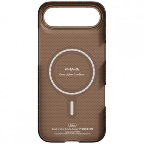 Чохол Pitaka Edge Ultra-Slim для iPhone 17 Air Breath of Veins Burning Orange (BV1701A)
