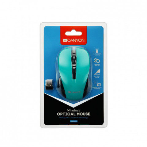 Мишка бездротова Canyon CNE-CMSW1GR Green USB