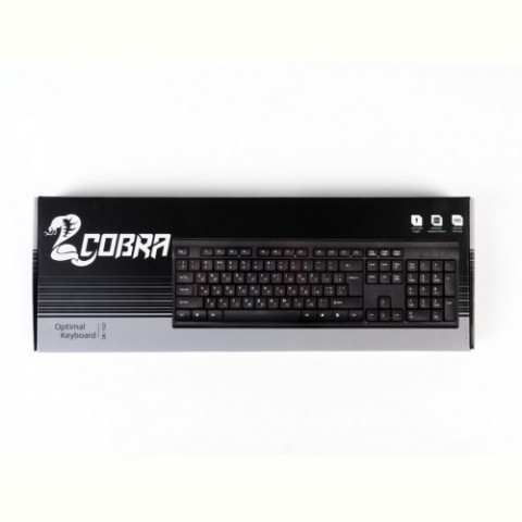 Клавіатура COBRA OK-102 Ukr Black USB