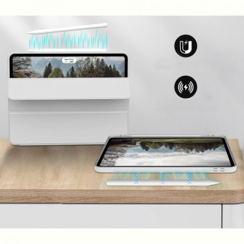 Чохол-книжка BeCover Tri Fold Soft TPU з кріпленням Apple Pencil для Apple iPad Pro 11 2020/2021/2022 Gray (711111)