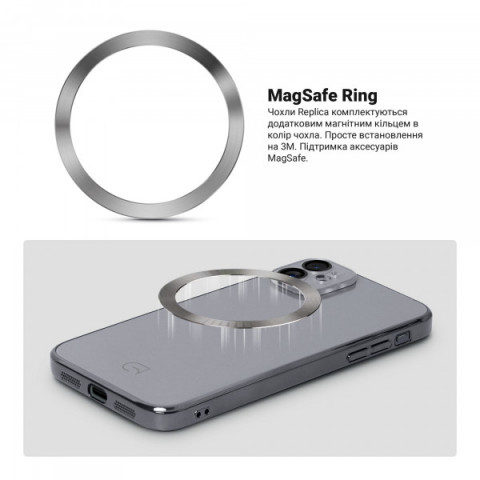 Чохол ArmorStandart Replica MagSafe для Apple iPhone 11 Titanium Grey (ARM76172)