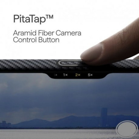 Чохол Pitaka Ultra-Slim Case для iPhone 17 Pro Twill Black/Gray (KI1701BP)