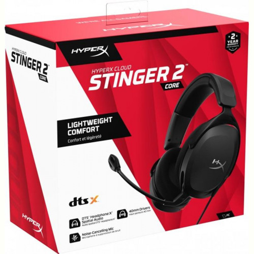 Гарнітура HyperX Cloud Stinger 2 Core PC 3.5mm Black (683L9AA)