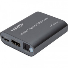 Пристрій відеозахоплення PowerPlant HDMI USB2.0 4k/60hz (HDVC7) (CA914173)