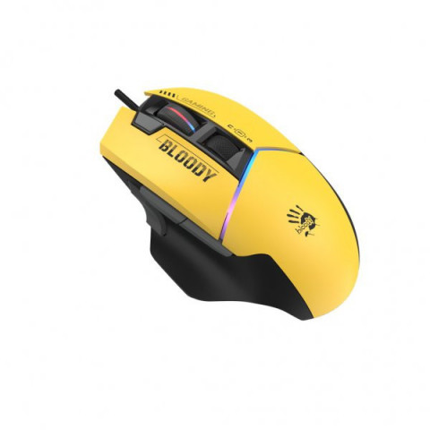Миша ігрова Bloody W95 Ultra, колір жовто-чорний
