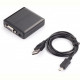Адаптер PowerPlant (CA911493) HDMI - VGA+R/L, чорний