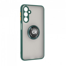 Чохол ArmorStandart Frosted Matte Ring для Samsung A25 5G (A256) Dark Green (ARM73764)