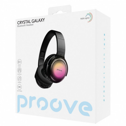 Навушники Bluetooth Proove Crystal Galaxy Transparent Black (HPCG00010001) Купити в Україні