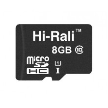 Карта пам`ятi MicroSDHC 8GB UHS-I Class 10 Hi-Rali (HI-8GBSD10U1-00)