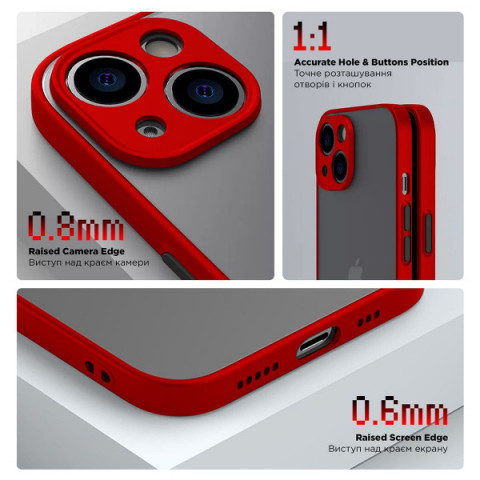 Чохол ArmorStandart Frosted Matte для Xiaomi Redmi Note 13 4G Red (ARM73357)