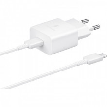 Мережевий зарядний пристрій Samsung EP-T1510X White, 1хUSB Type-C, 15W + кабель USB Type-C (EP-T1510XWEGEU)