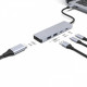 Type-C-Хаб Proove Iron Link 5 in 1 (2*Type-C + 2*USB3.0 + HDMI) silver Купити в Україні