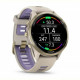 Смарт-годинник Garmin Forerunner 970 French Gray Soft Gold Titanium with French Gray/Translucent Indigo Silicone with Soft Gold Buckle (010-02969-62)