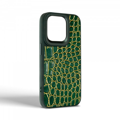 Чохол Harder Crocosaur для Apple iPhone 14 Pro Green (ARM76720)