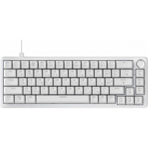 Дротова механічна клавіатура Ajazz AK690 Peach Mist Switch (AK690-PM-W) Купити в Україні