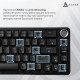 Дротова механічна клавіатура Ajazz AK690 Peach Mist Switch (AK690-PM-W) Купити в Україні