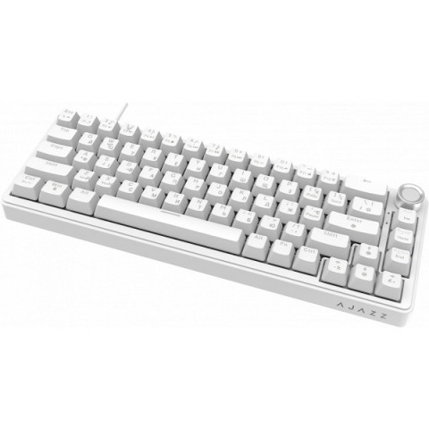 Дротова механічна клавіатура Ajazz AK690 Peach Mist Switch (AK690-PM-W) Купити в Україні