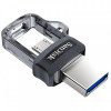 Флеш-накопичувач USB3.0 16GB OTG SanDisk Ultra Dual Black (SDDD3-016G-G46)