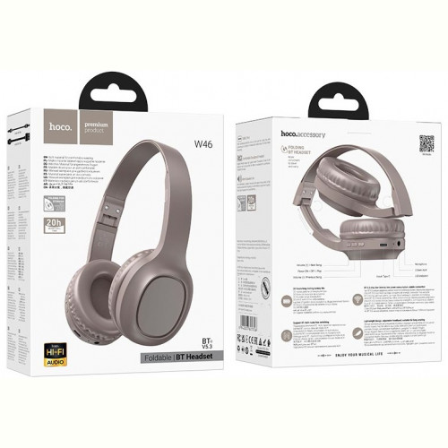 Bluetooth-гарнітура Hoco W46 Brown (W46BR)